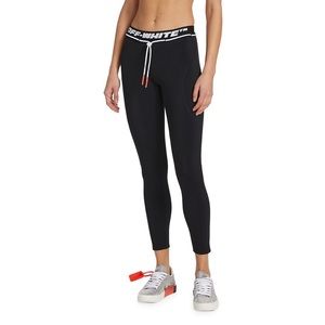 Off-White Athletic Logo Band Leggings- Black